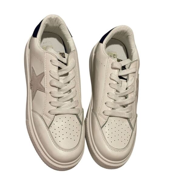 Vintage Havana Women's Star Sneakers White Lace Up Size 8.5 New w/out tags - Picture 4 of 12